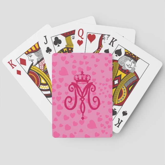 Marie Antoinette Monogram ~ Playing Cards (Back)