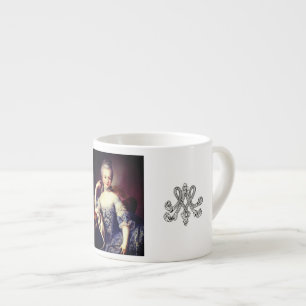 Marie Antoinette Monogram- Royal Monogram Espresso Cup