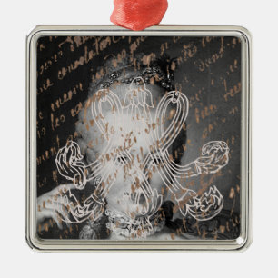 Marie Antoinette - Monogram - Royal Monogram Metal Ornament