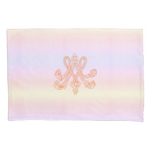 Marie Antoinette - monogram Royal Monogram Pastel Pillow Case