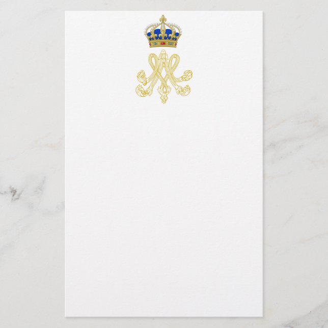 Marie Antoinette Monogram Stationery (Front)