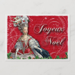 Marie Antoinette Noel Christmas Invitation