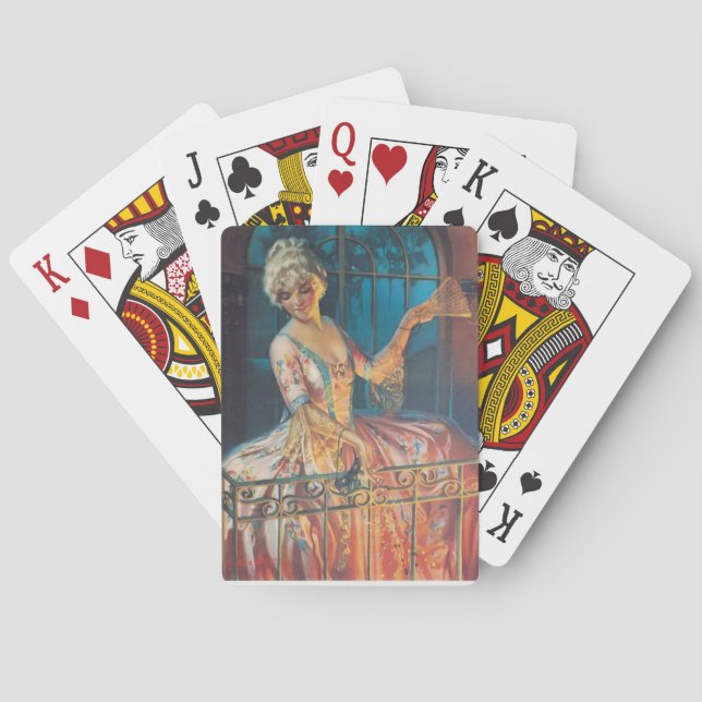 Marie Antoinette on Balcony Poker Cards (Back)