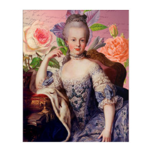 Marie Antoinette On Flowers Wall Art