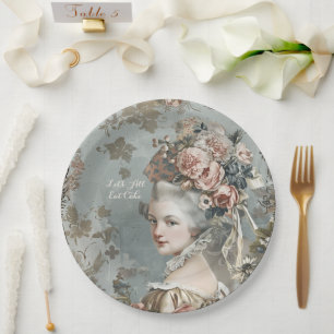 Marie Antoinette Paper Plate
