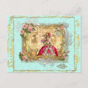 Marie Antoinette Party at Versailles Postcard Card