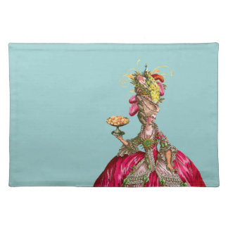 Marie Antoinette & Peacock Hot Pink Placemat