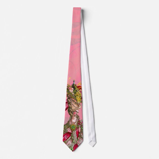 Marie Antoinette Peacocks and Cakes Tie (Front)