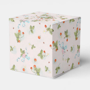 Marie Antoinette Petite Strawberry Pink Favor Box