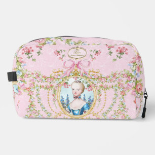 Marie Antoinette pink rose frame pouch
