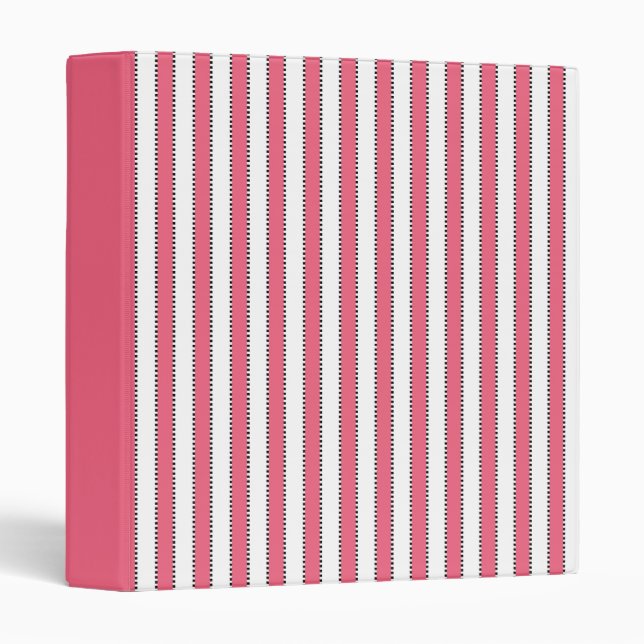 Marie Antoinette Pink Stripe Binder (Front/Spine)