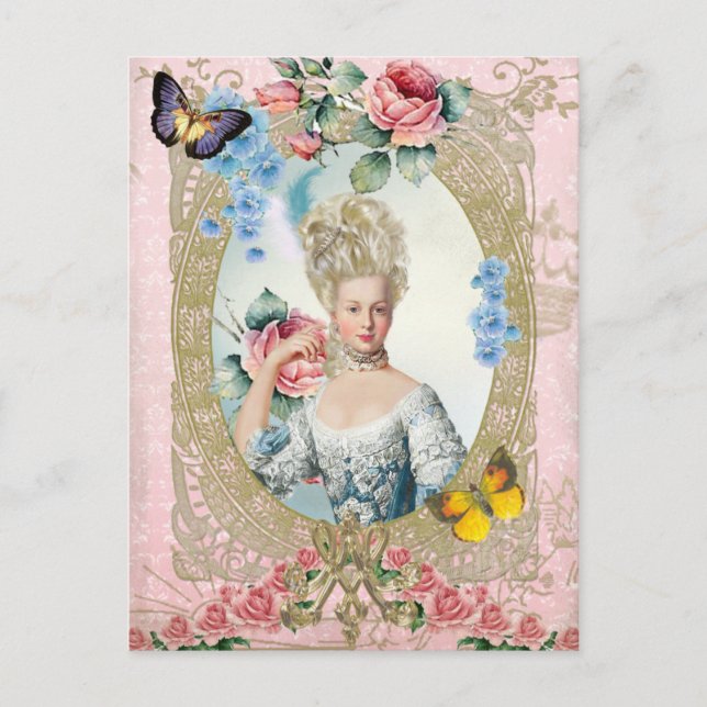 Marie Antoinette  Portrait Postcard Versailles (Front)