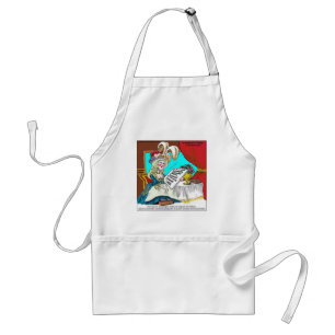 Marie Antoinette Public Service Announcement Funny Adult Apron