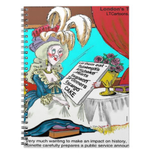 Marie Antoinette Public Service Announcement Funny Notebook