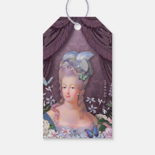Marie Antoinette Purple Floral Gift Tags