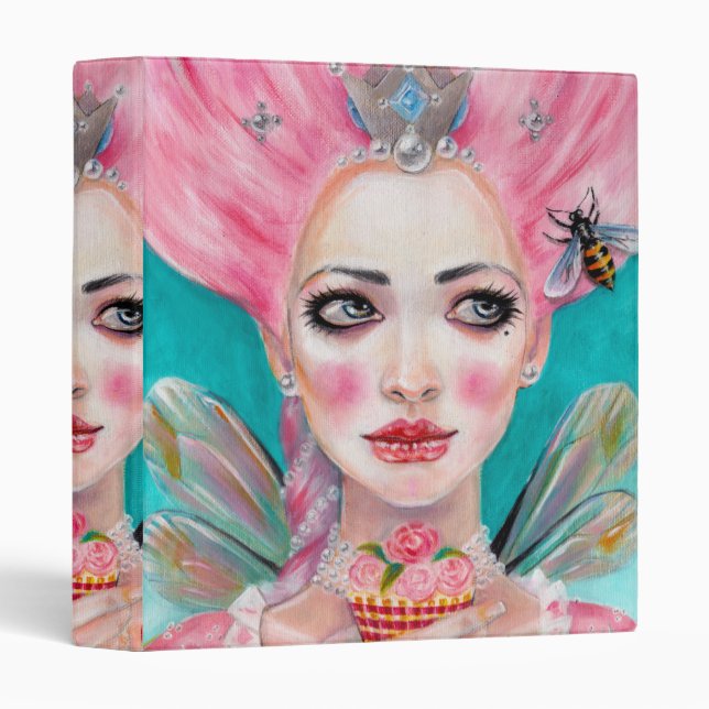 Marie Antoinette Queen Bee 3 Ring Binder (Front/Spine)