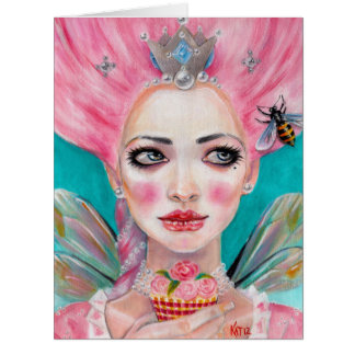 Marie Antoinette Queen Bee - let them eat cupcake Cards