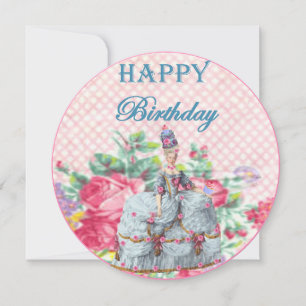 Marie Antoinette Queen of France Happy Birthday Card