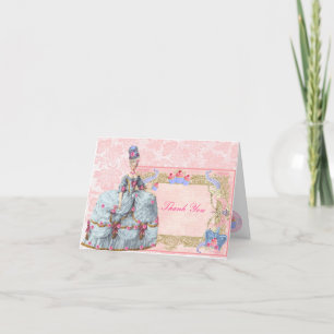 Marie Antoinette Queen of France Letterpress Thank You Card