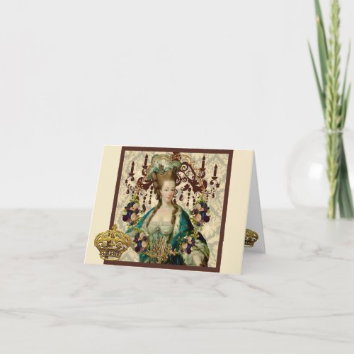 Marie Antoinette Queen of France Note Card