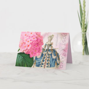 Marie Antoinette Redoute Flowers Greeting Card