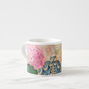 Marie Antoinette Redoute Flowers Mug Espresso Cup