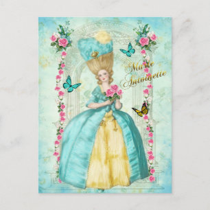 Marie Antoinette Romantic Mint Dream Postcard