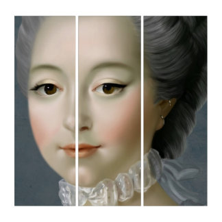 Marie Antoinette – Romantic Rococo Portrait Triptych