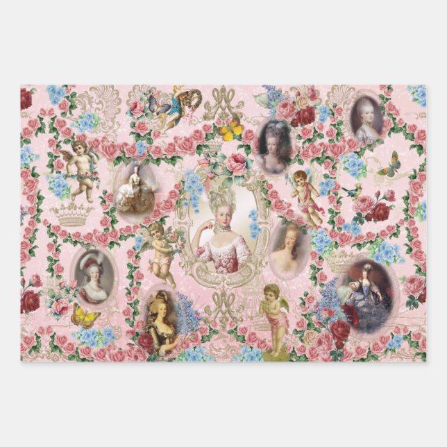 Marie Antoinette  Rose of Versailles シートセット Wrapping Paper Sheets (Front)