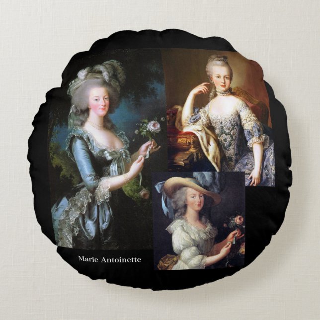 Marie Antoinette Round Pillow (Front)