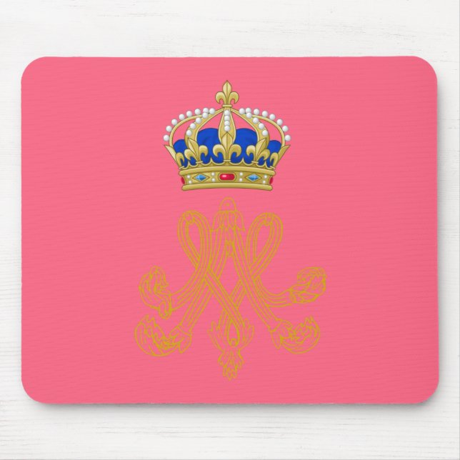 Marie Antoinette Royal Monogram Mouse Pad (Front)