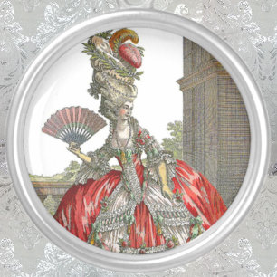 Marie Antoinette Silver Plated Necklace