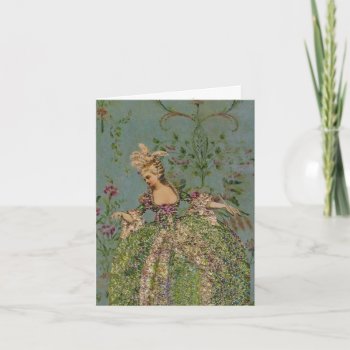 Marie Antoinette Size & Paper Options Card by galleriaofart at Zazzle
