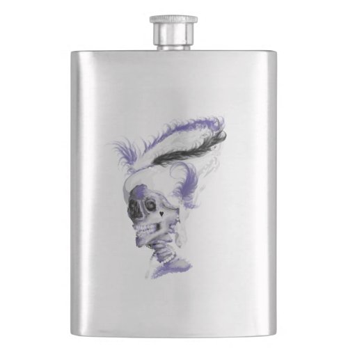 Marie Antoinette Skull Flask