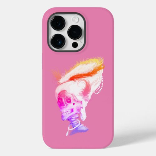 Marie Antoinette Skull on pink Case_Mate iPhone Ca Case_Mate iPhone 14 Pro Case