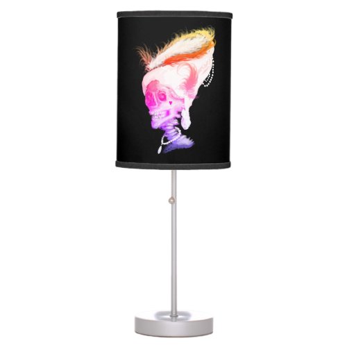 Marie Antoinette Skull psychedelic _ Lamp