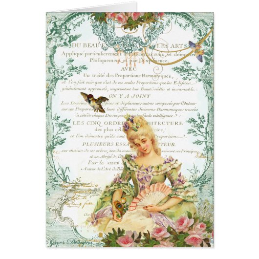 Marie Antoinette & Sparrow Cards (Front)