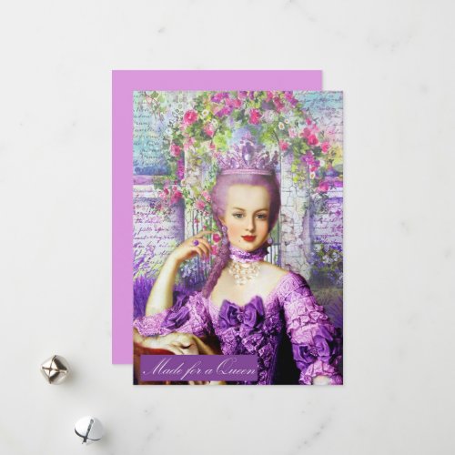 Marie Antoinette Spring Majesty Holiday Card