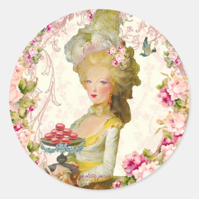 Marie Antoinette Springtime Macarons Seals (Front)