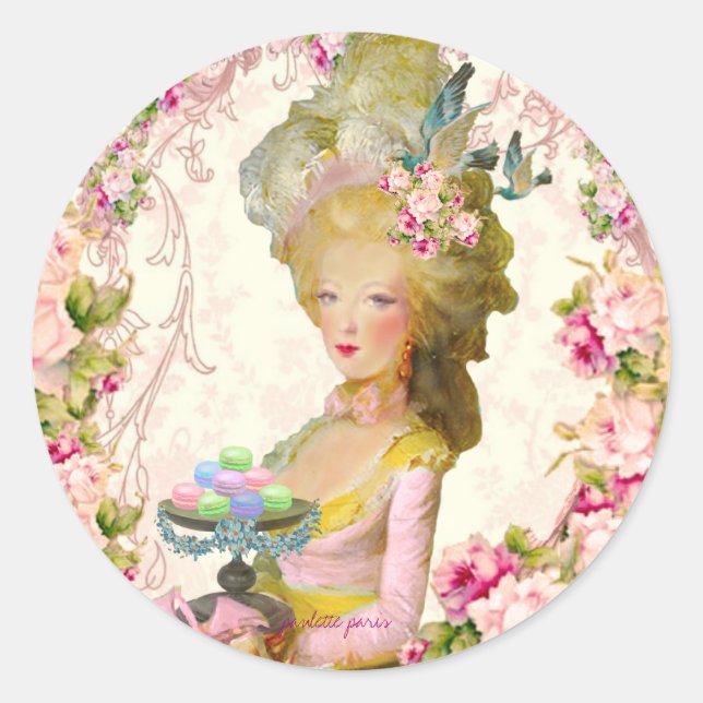 Marie Antoinette Springtime Pastille Macaron Seals (Front)
