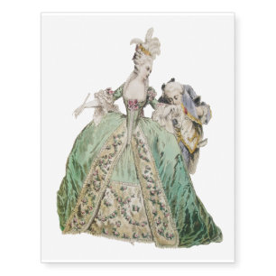Marie Antoinette - Temporary Tattoo 10.5"Hx8.25"W