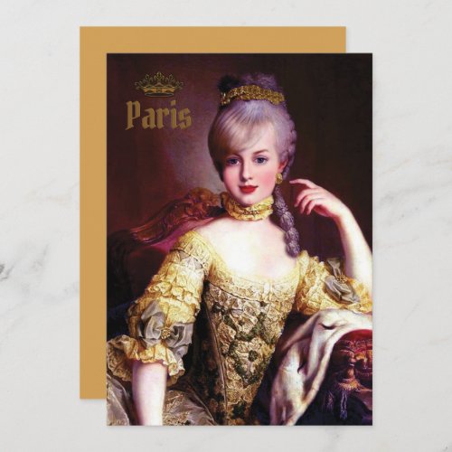 Marie Antoinette Versailles in Golden Splender Holiday Card