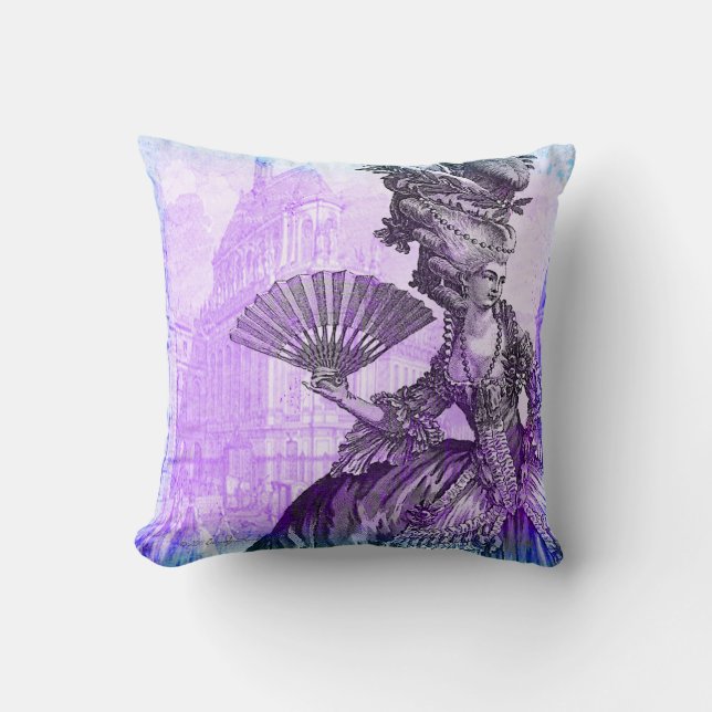 Marie Antoinette Versailles Purple Haze Pillow (Front)