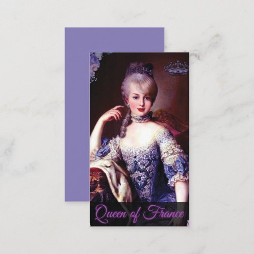 Marie Antoinette Versailles Queen of France Business Card