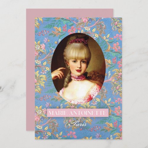 Marie Antoinette Versailles Queen of France Invitation
