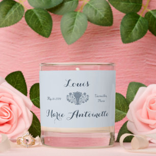 Marie Antoinette Wedding Rococo Dusty Blue Scented Candle