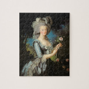 Marie Antoinette with a Rose, 1783 Jigsaw Puzzle