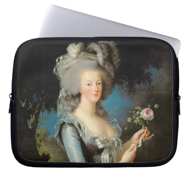 Marie Antoinette with a Rose, 1783 Laptop Sleeve (Front)