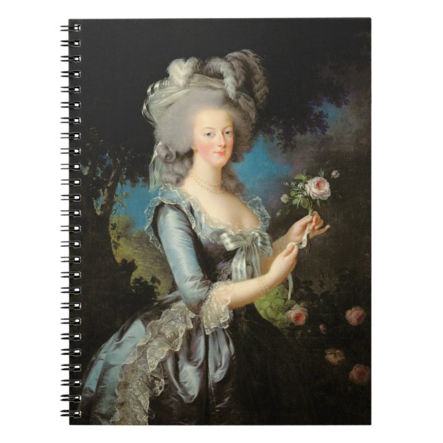 Marie Antoinette with a Rose, 1783 Notebook (Front)