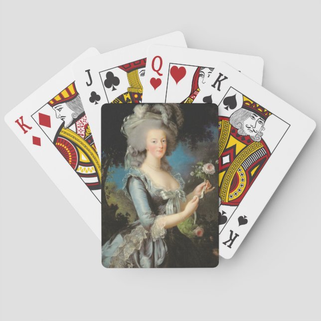Marie Antoinette with a Rose, 1783 Poker Cards (Back)